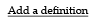 Add a definition